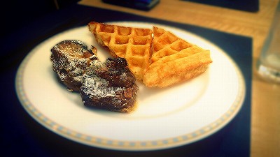 ワッフルとフレンチトースト