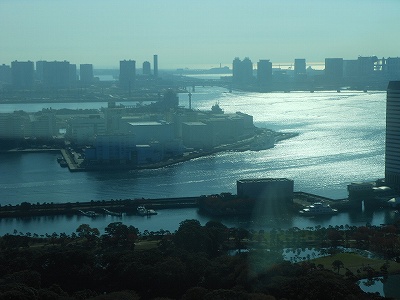 東京湾岸の夜明け