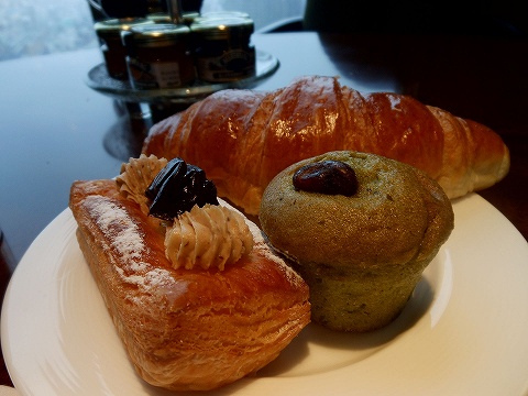 抹茶のマフィン